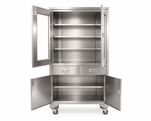 Instrument Cabinet Double (2 Door, Stainless)