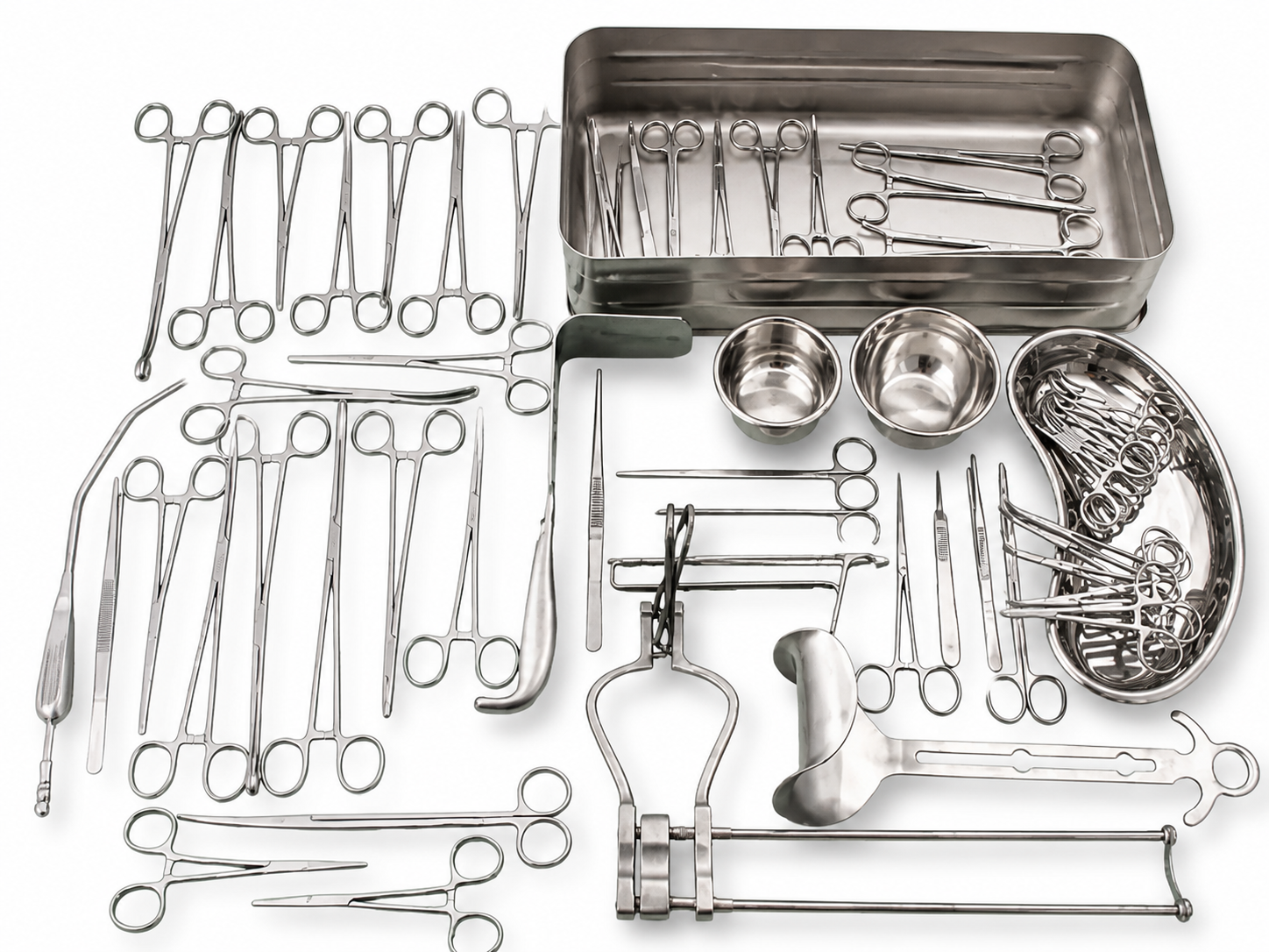 Cesarean Section Instrument Set with Sterilizing tray